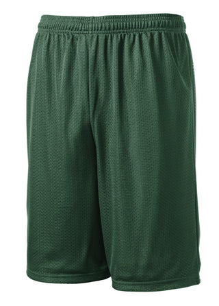 Sport-Tek Long PosiCharge Classic Mesh Short (Forest Green)