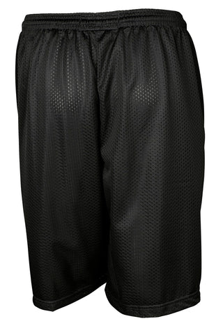 Sport-Tek Long PosiCharge Classic Mesh Short (Black)