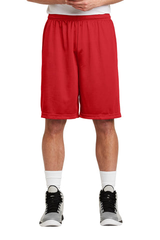 Sport-Tek Long PosiCharge Classic Mesh Short (True Red)