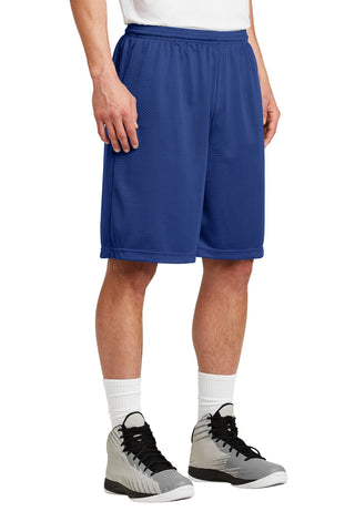 Sport-Tek Long PosiCharge Classic Mesh Short (True Royal)