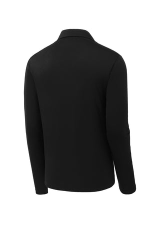 Sport-Tek Posi-UV Pro Long Sleeve Polo (Black)