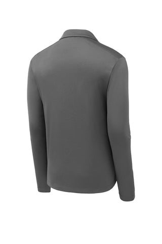 Sport-Tek Posi-UV Pro Long Sleeve Polo (Dark Smoke Grey)