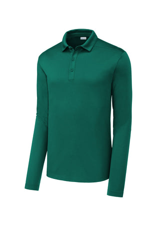 Sport-Tek Posi-UV Pro Long Sleeve Polo (Marine Green)