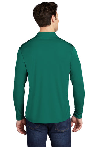 Sport-Tek Posi-UV Pro Long Sleeve Polo (Marine Green)