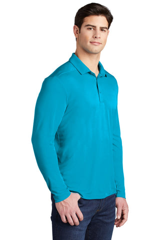 Sport-Tek Posi-UV Pro Long Sleeve Polo (Sapphire)