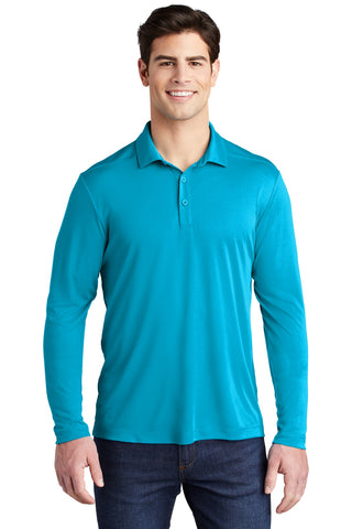 Sport-Tek Posi-UV Pro Long Sleeve Polo (Sapphire)