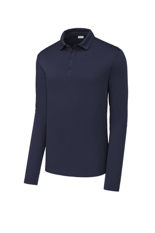 Sport-Tek Posi-UV Pro Long Sleeve Polo (True Navy)