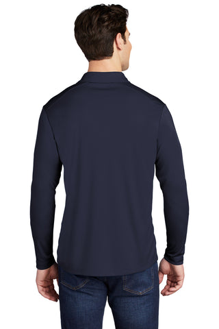 Sport-Tek Posi-UV Pro Long Sleeve Polo (True Navy)