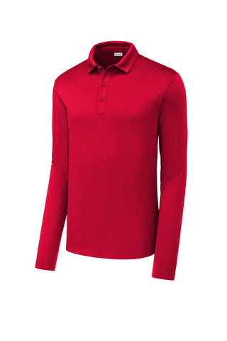 Sport-Tek Posi-UV Pro Long Sleeve Polo (True Red)