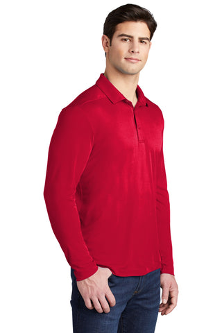 Sport-Tek Posi-UV Pro Long Sleeve Polo (True Red)