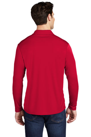 Sport-Tek Posi-UV Pro Long Sleeve Polo (True Red)