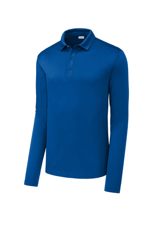 Sport-Tek Posi-UV Pro Long Sleeve Polo (True Royal)