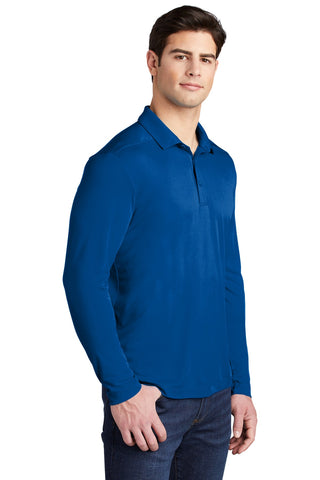 Sport-Tek Posi-UV Pro Long Sleeve Polo (True Royal)