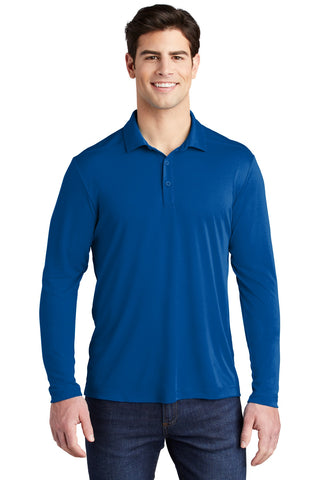 Sport-Tek Posi-UV Pro Long Sleeve Polo (True Royal)