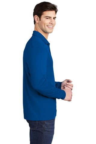 Sport-Tek Posi-UV Pro Long Sleeve Polo (True Royal)