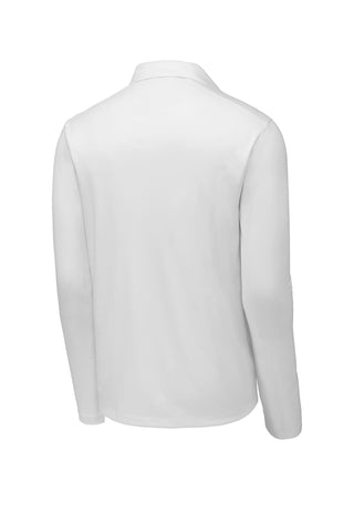 Sport-Tek Posi-UV Pro Long Sleeve Polo (White)