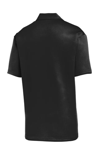 Sport-Tek Embossed PosiCharge Tough Polo (Black)