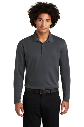 Sport-Tek PosiCharge RacerMesh Long Sleeve Polo (Graphite)