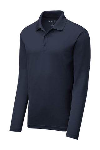 Sport-Tek PosiCharge RacerMesh Long Sleeve Polo (True Navy)