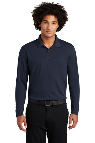 Sport-Tek PosiCharge RacerMesh Long Sleeve Polo (True Navy)