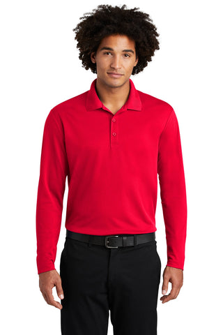 Sport-Tek PosiCharge RacerMesh Long Sleeve Polo (True Red)