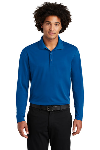 Sport-Tek PosiCharge RacerMesh Long Sleeve Polo (True Royal)