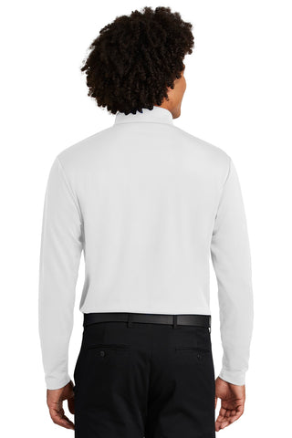 Sport-Tek PosiCharge RacerMesh Long Sleeve Polo (White)