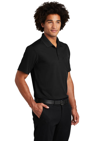 Sport-Tek PosiCharge RacerMesh Pocket Polo (Black)