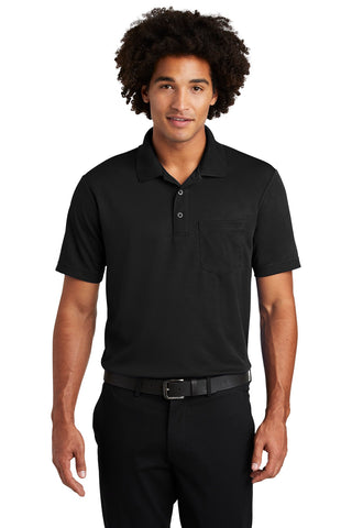 Sport-Tek PosiCharge RacerMesh Pocket Polo (Black)