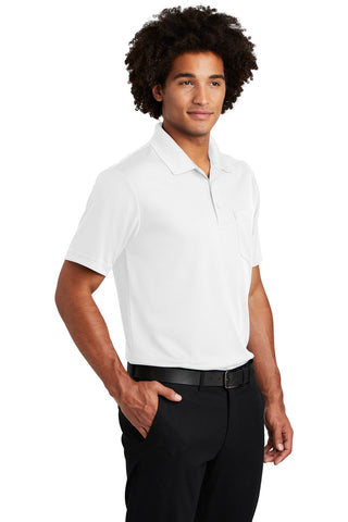 Sport-Tek PosiCharge RacerMesh Pocket Polo (White)