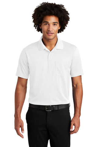 Sport-Tek PosiCharge RacerMesh Pocket Polo (White)