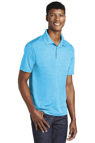 Sport-Tek PosiCharge RacerMesh Polo (Pond Blue Heather)