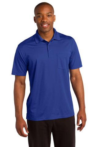 Sport-Tek Micropique Sport-Wick Pocket Polo (True Royal)