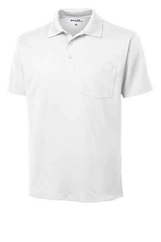 Sport-Tek Micropique Sport-Wick Pocket Polo (White)