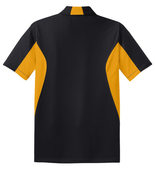 Sport-Tek Side Blocked Micropique Sport-Wick Polo (Black/ Gold)