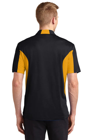 Sport-Tek Side Blocked Micropique Sport-Wick Polo (Black/ Gold)