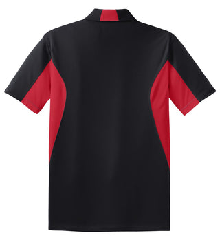 Sport-Tek Side Blocked Micropique Sport-Wick Polo (Black/ True Red)