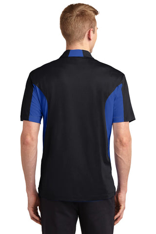 Sport-Tek Side Blocked Micropique Sport-Wick Polo (Black/ True Royal)