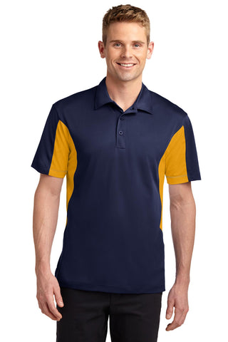 Sport-Tek Side Blocked Micropique Sport-Wick Polo (True Navy/ Gold)