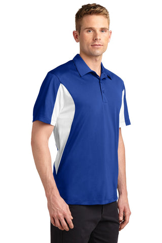 Sport-Tek Side Blocked Micropique Sport-Wick Polo (True Royal/ White)