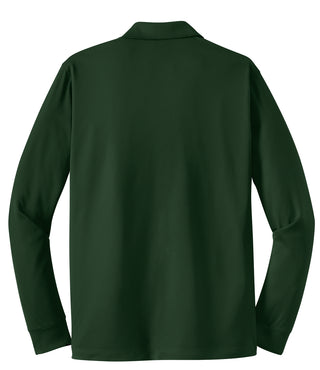 Sport-Tek Long Sleeve Micropique Sport-Wick Polo (Forest Green)