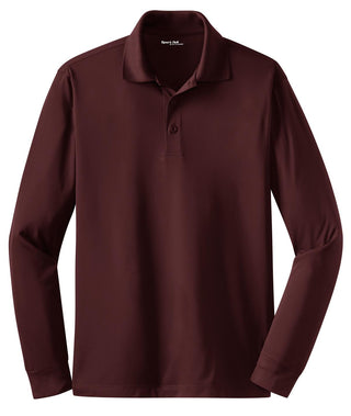 Sport-Tek Long Sleeve Micropique Sport-Wick Polo (Maroon)