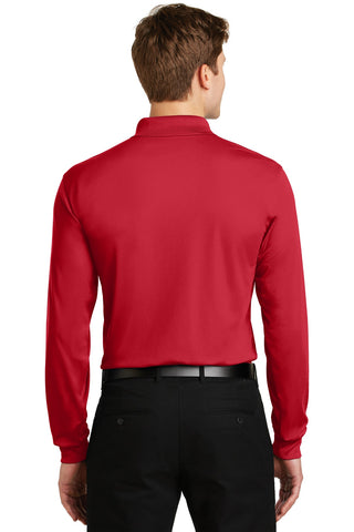 Sport-Tek Long Sleeve Micropique Sport-Wick Polo (True Red)