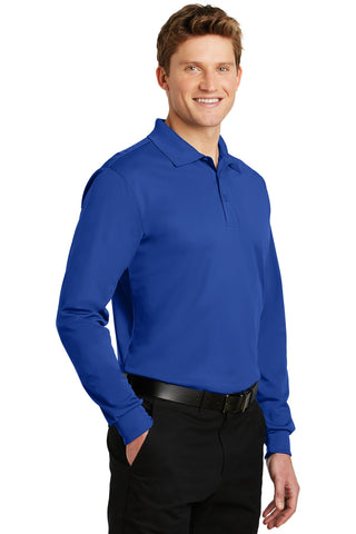 Sport-Tek Long Sleeve Micropique Sport-Wick Polo (True Royal)