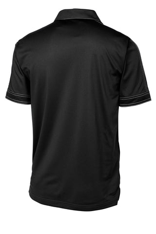 Sport-Tek Contrast Stitch Micropique Sport-Wick Polo (Black)