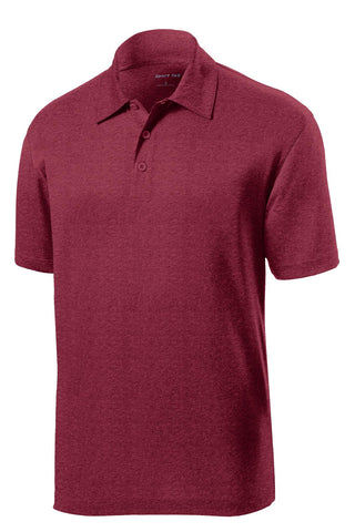 Sport-Tek Heather Contender Polo (Cardinal Heather)