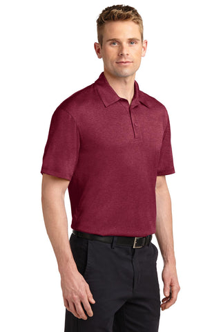 Sport-Tek Heather Contender Polo (Cardinal Heather)