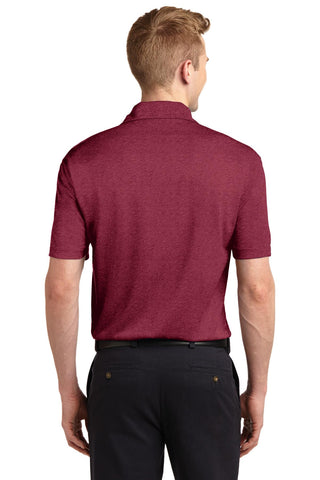 Sport-Tek Heather Contender Polo (Cardinal Heather)