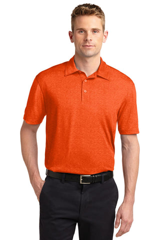 Sport-Tek Heather Contender Polo (Deep Orange Heather)