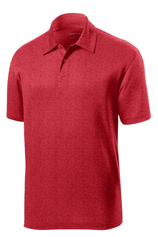 Sport-Tek Heather Contender Polo (Scarlet Heather)